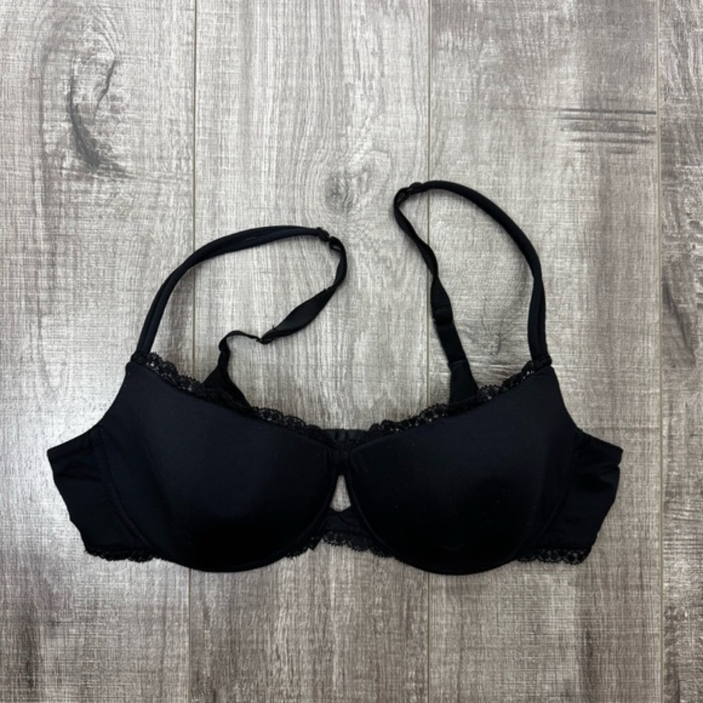 Cosabella Black Lace Detail Bra Size 34C